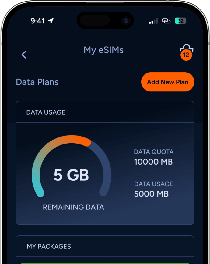 eSIM plan promotional image